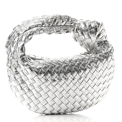 Bottega Veneta Metallic Nappa Intrecciato Mini Jodie Silver 2 of 9