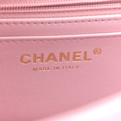 Chanel Lambskin Quilted Mini Top Handle Rectangular Flap Light Pink 6 of 11