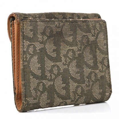 Christian Dior Monogram Compact Saddle Wallet Green 2 of 13