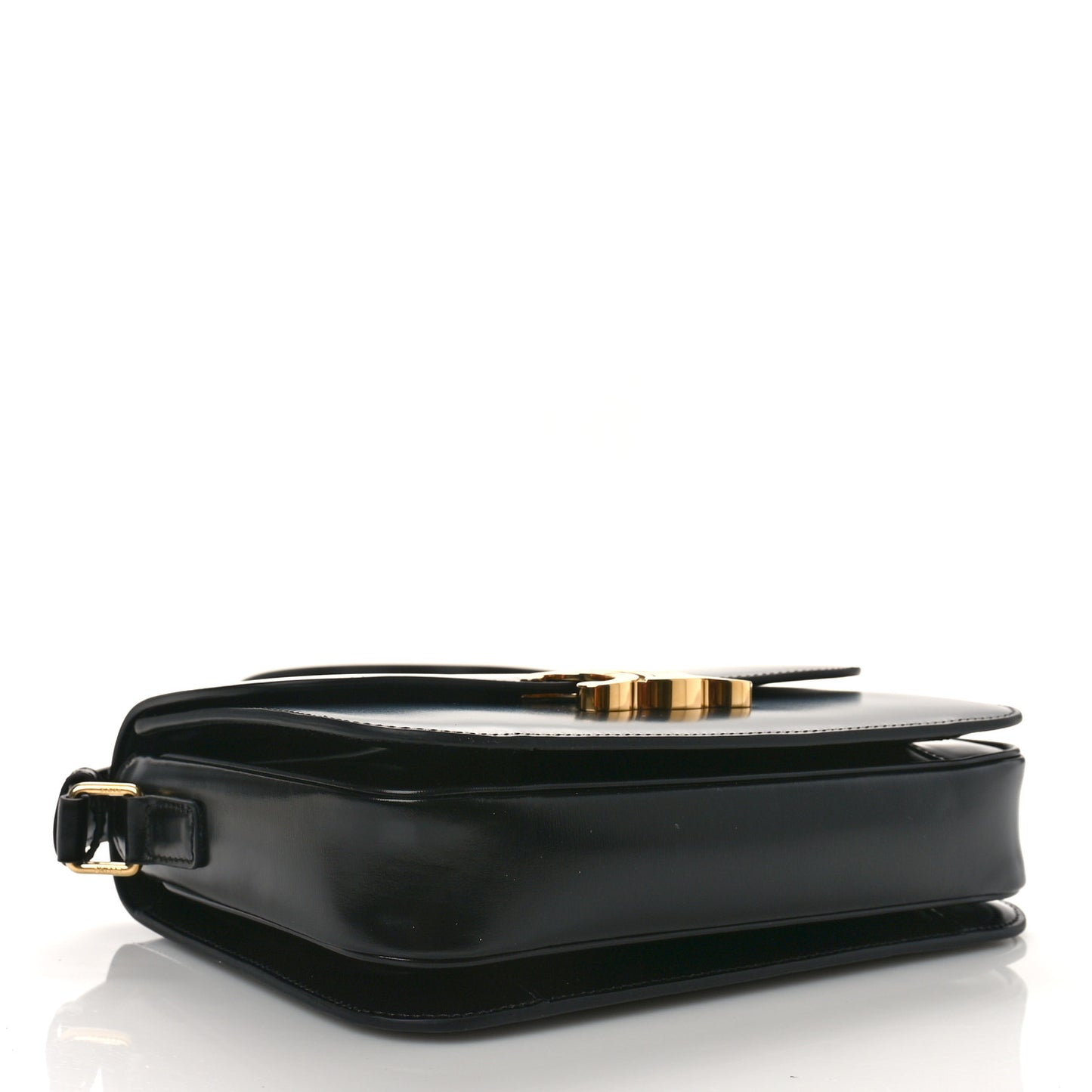 Shiny Calfskin Medium Triomphe Black