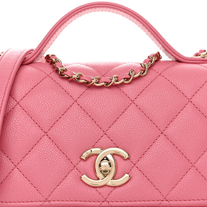 Chanel Caviar Quilted Small Business Affinity Flap Pink 8 of 11
