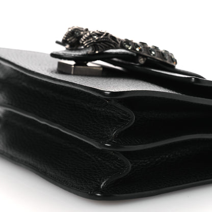 Gucci Dollar Calfskin Crystal Web Mini Dionysus Bamboo Top Handle Bag Black Diamond 10 of 11