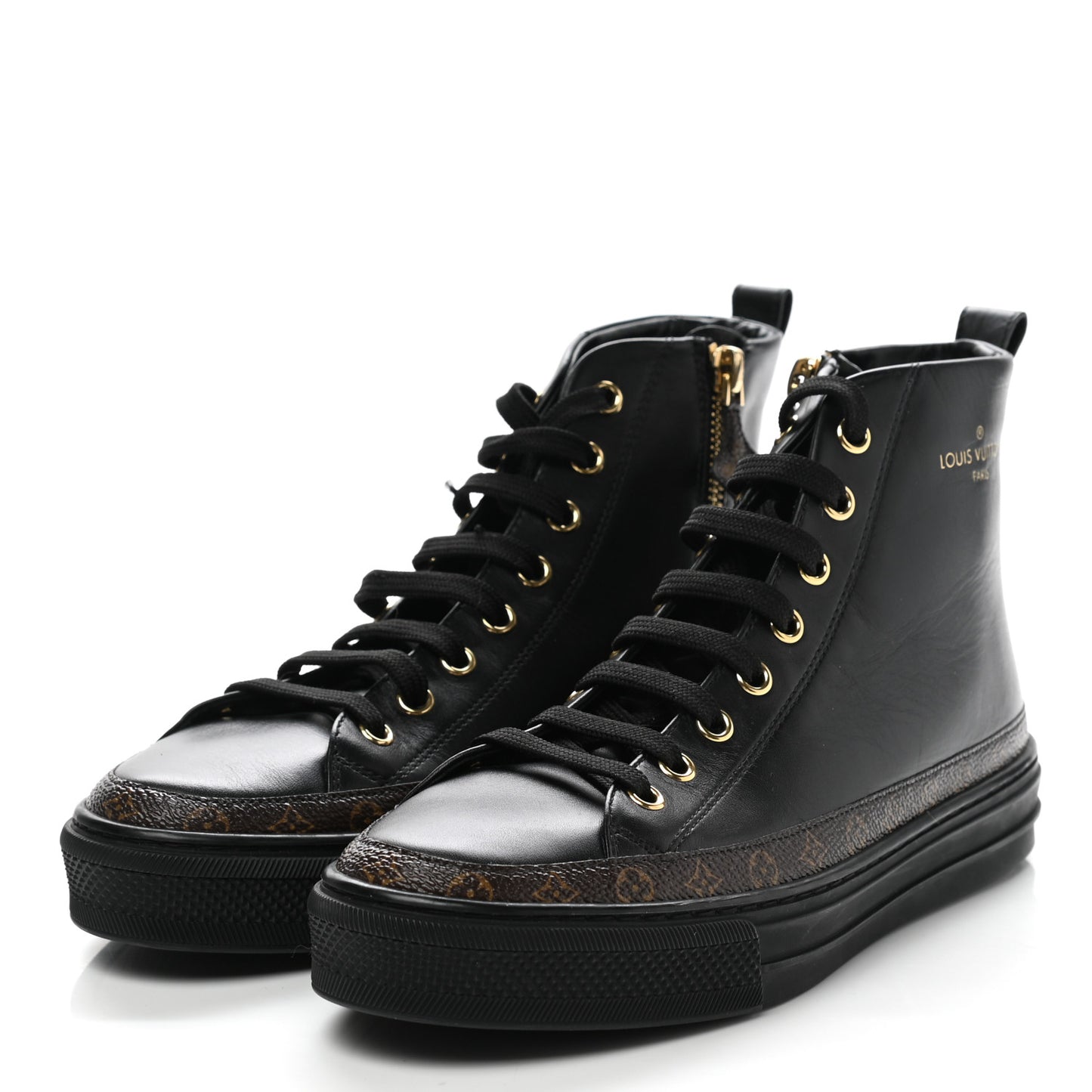 Monogram Stellar Sneaker Boots 36 Black