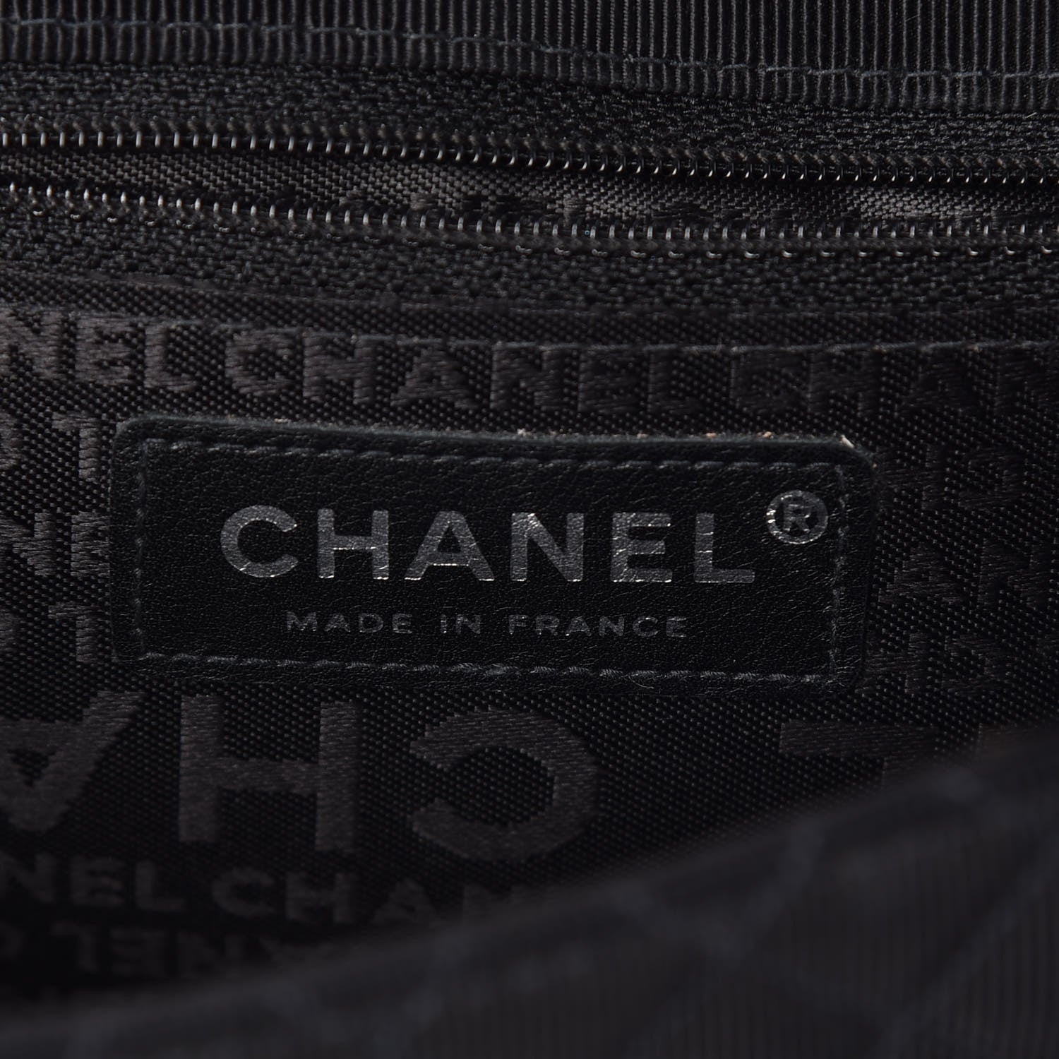 Chanel Grosgrain Quilted Embroidered Patch Flap Black 6 of 15