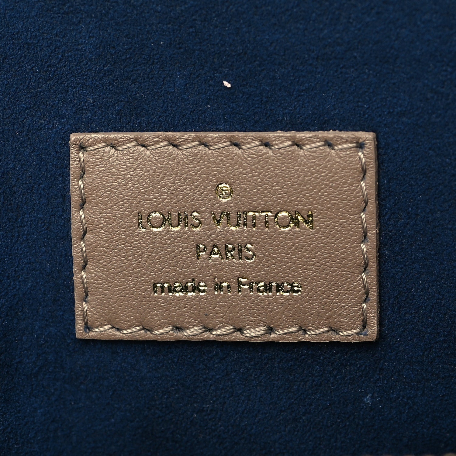 Louis Vuitton Lambskin Embossed Monogram Coussin MM Taupe 8 of 8
