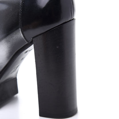 Louis Vuitton Metallic Calfskin Patent Star Trail Ankle Boots 38 Black 8 of 12