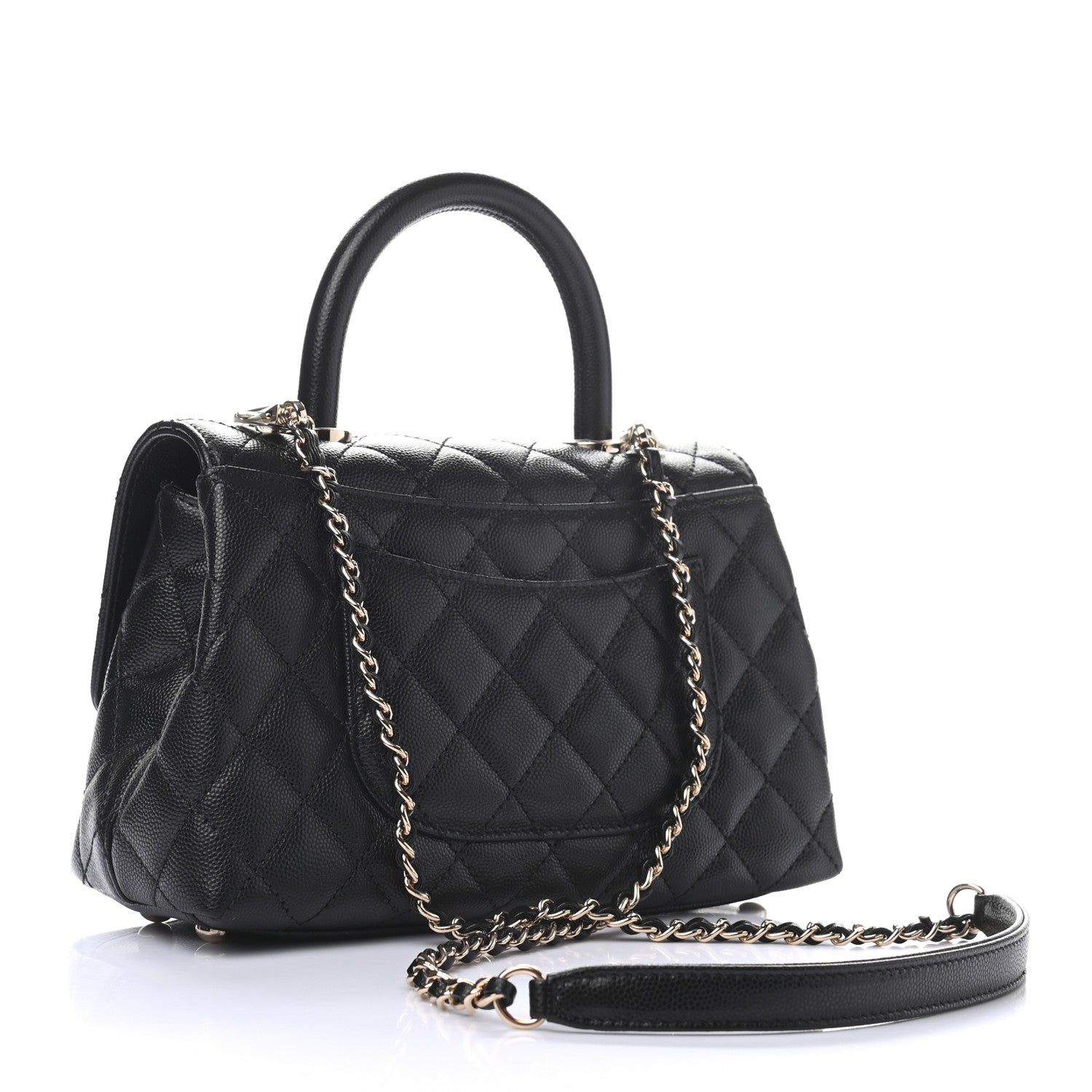 Chanel Caviar Quilted Mini Coco Handle Flap Black 3 of 9