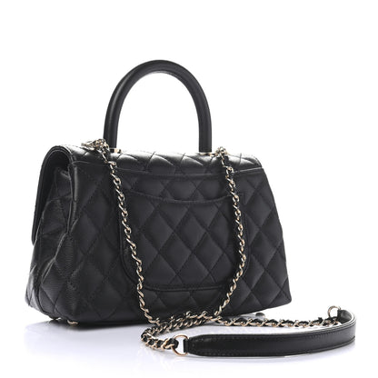 Chanel Caviar Quilted Mini Coco Handle Flap Black 3 of 9