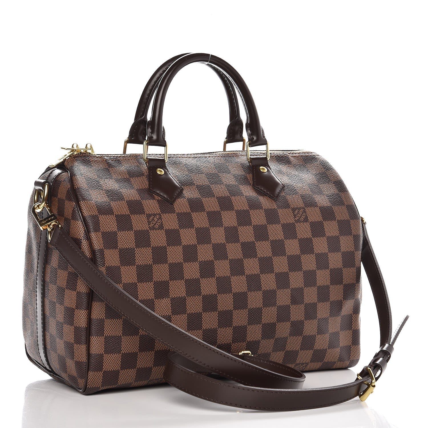 Louis Vuitton Damier Ebene Speedy Bandouliere 30 3 of 9