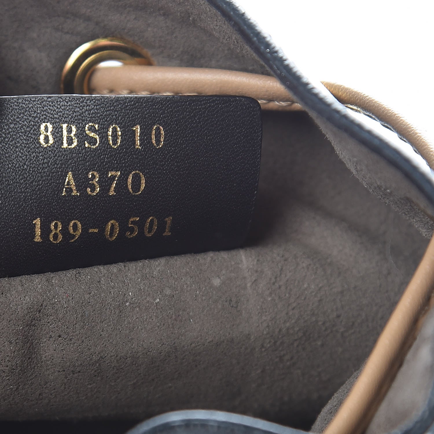 Fendi Vitello Liberty F is Fendi Stamp Patch Mini Mon Tresor Bucket Bag Blue Notte Cuoio Flamingo 7 of 11