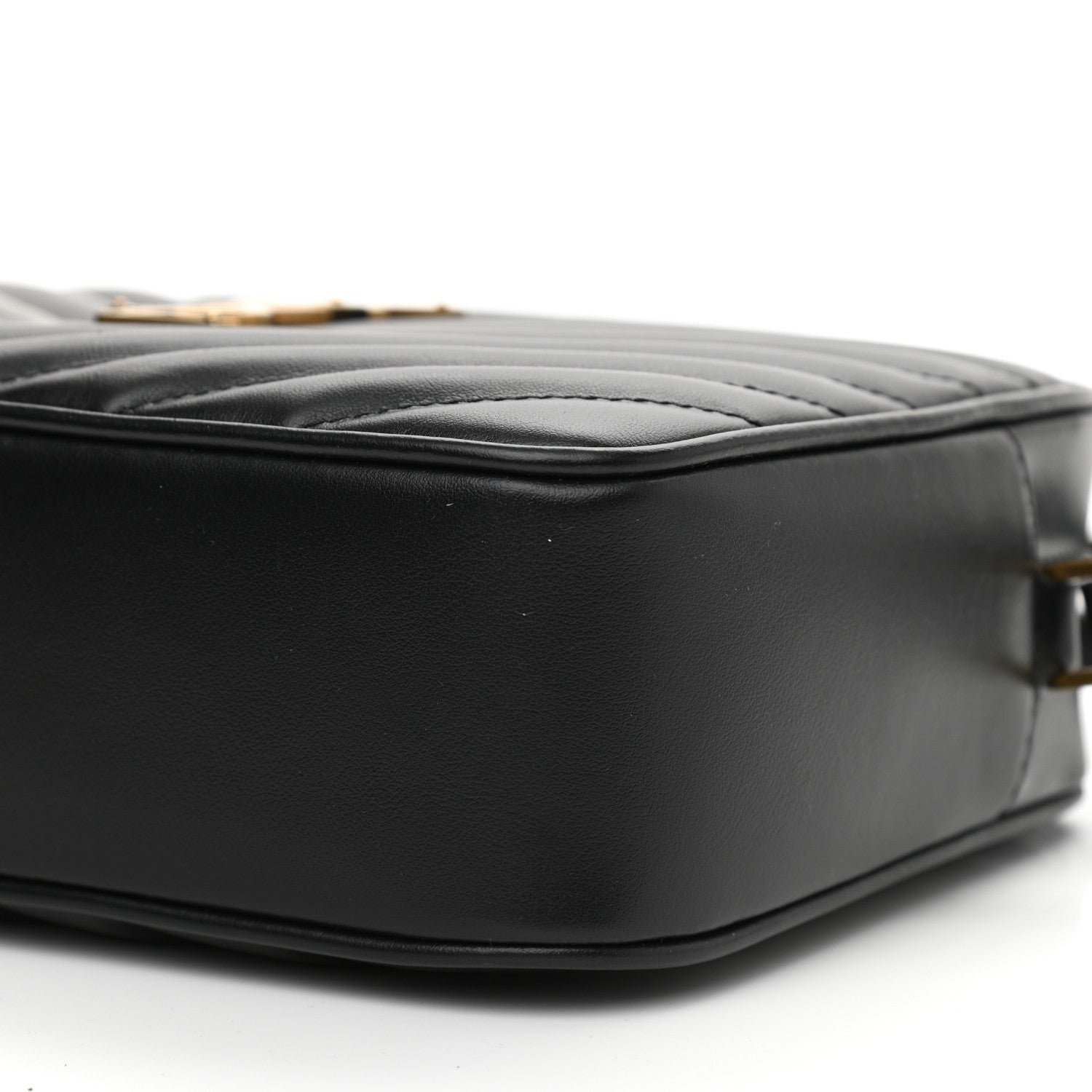 Saint Laurent Calfskin Matelasse Monogram Lou Camera Bag Black 9 of 9