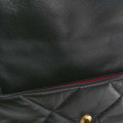 Chanel Lambskin Quilted Medium Chanel 19 Flap Black 11 of 13