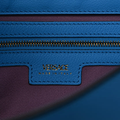 Versace Calfskin Medium La Medusa Hobo Crossbody Blue 6 of 8