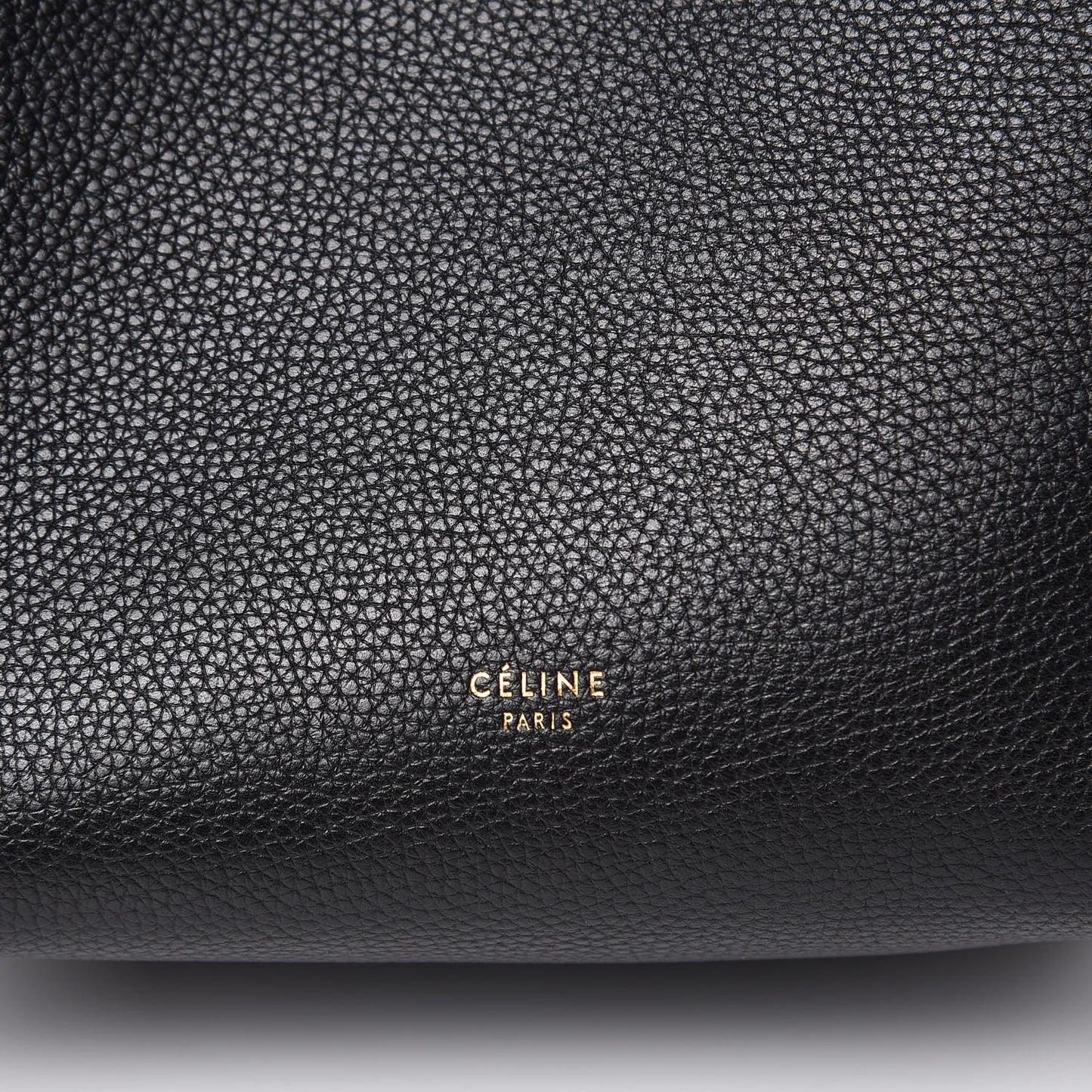Soft Grained Calfskin Small Sangle Bucket Bag Black