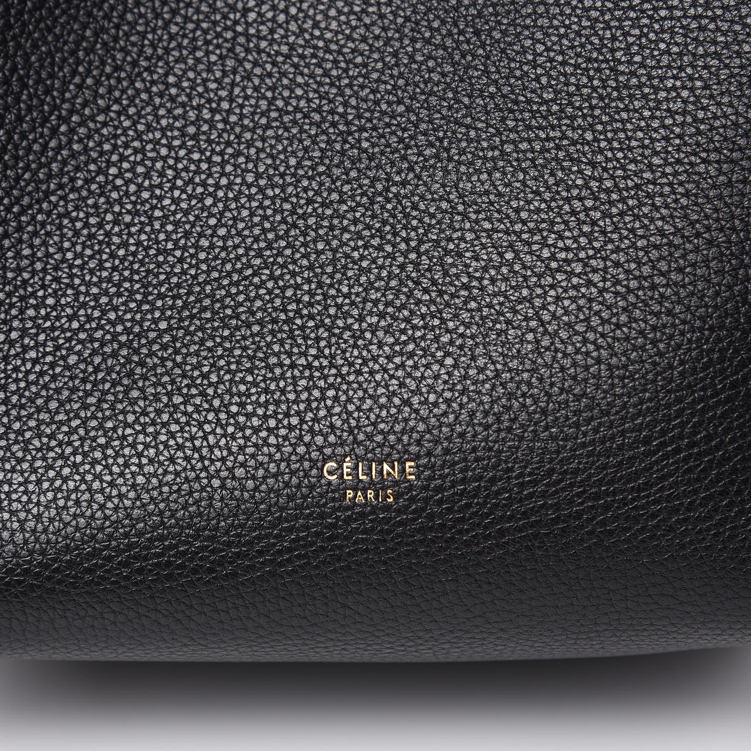 Celine Soft Grained Calfskin Small Sangle Bucket Bag Black 9 of 9