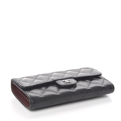 Chanel Caviar Quilted Large Flap Wallet Black 4 of 9