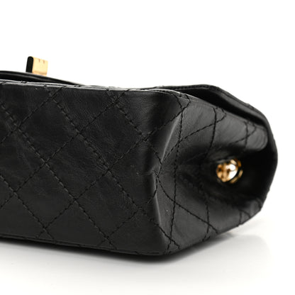 Chanel Aged Calfskin Quilted 2.55 Reissue Mini Flap Black 10 of 10