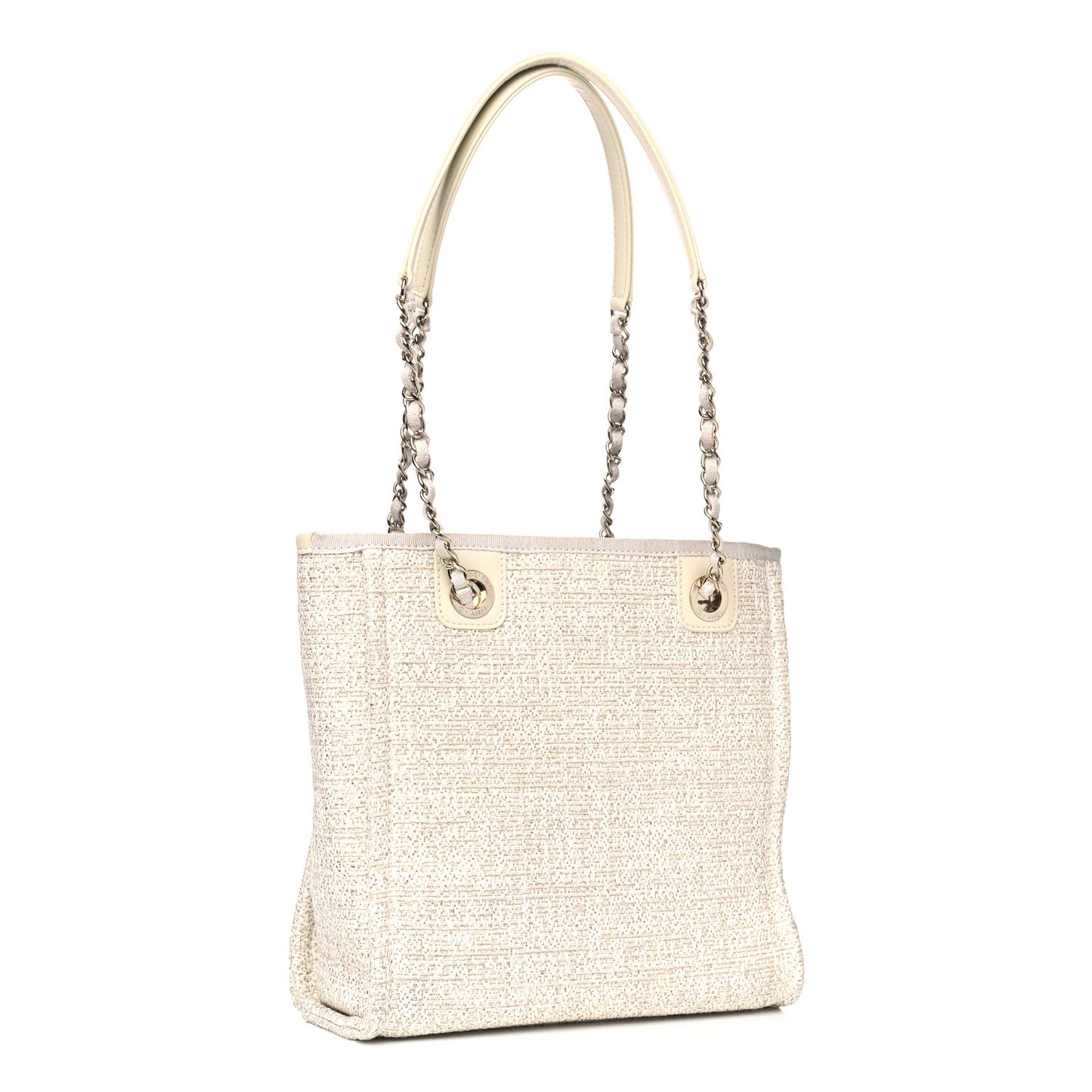 Canvas Mini Deauville Tote Light Beige