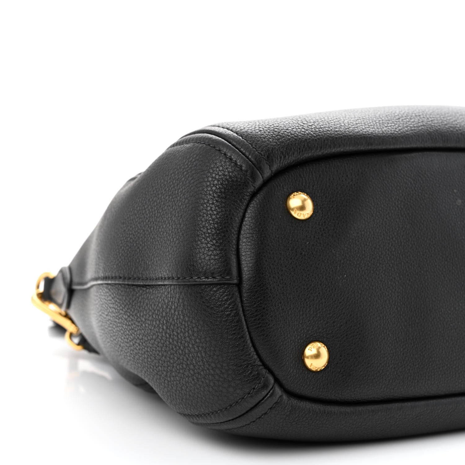 Prada Vitello Phenix Shoulder Bag Black 10 of 11