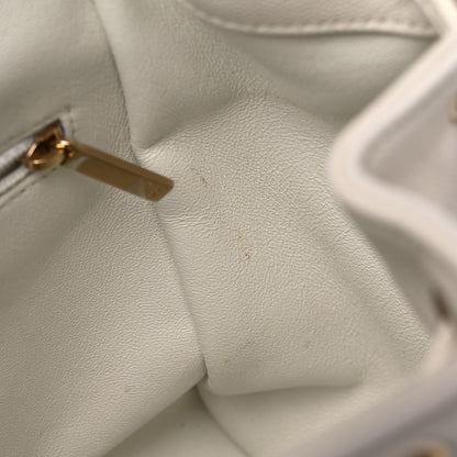 Chanel Caviar Quilted Business Affinity Backpack White 13 of 17