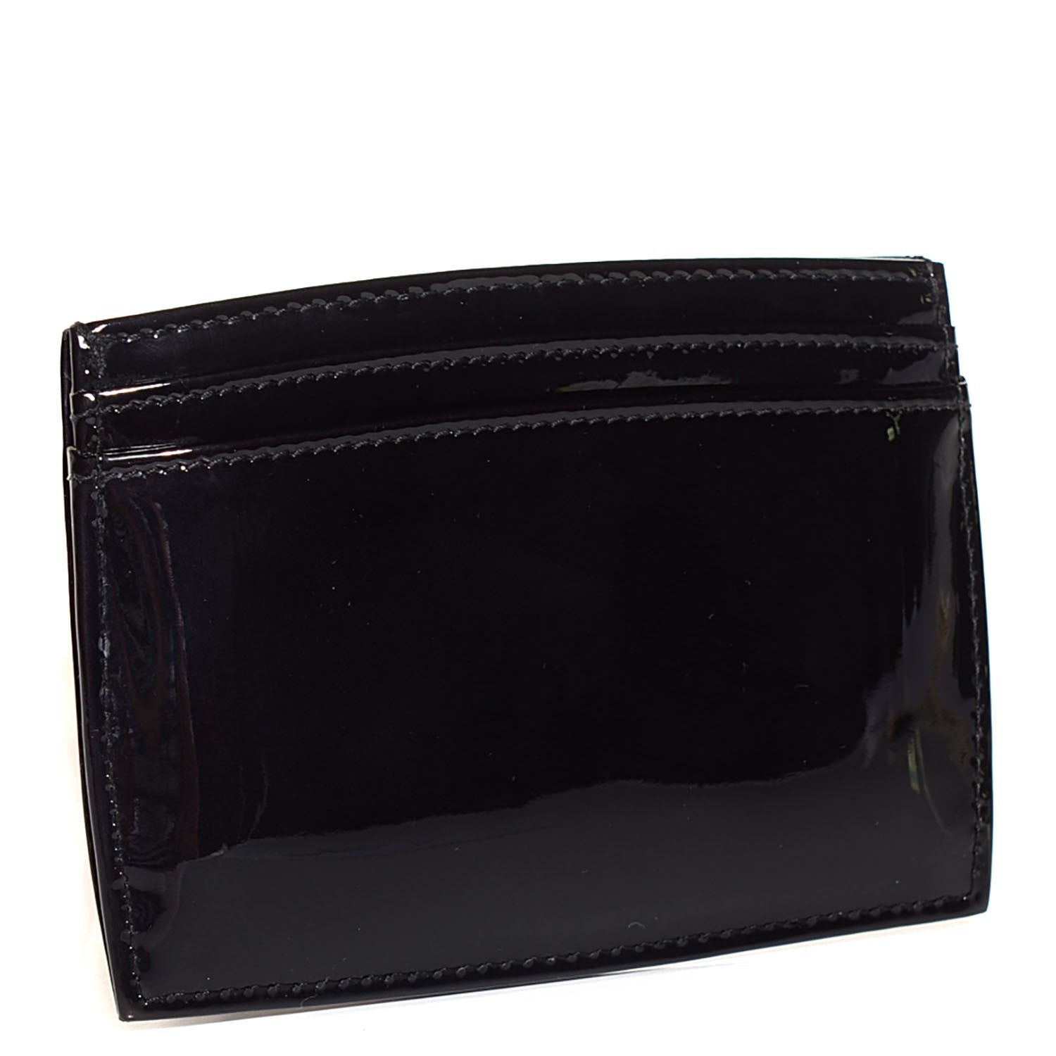 Chanel Patent CC Card Holder Black 3 of 8