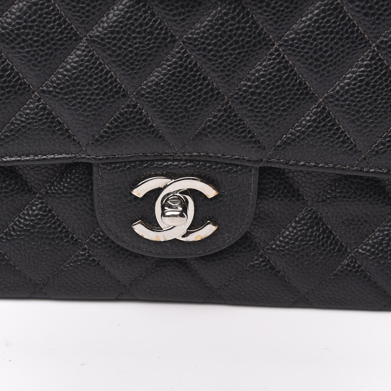 Chanel Caviar Quilted Medium Double Flap Black 11 of 11