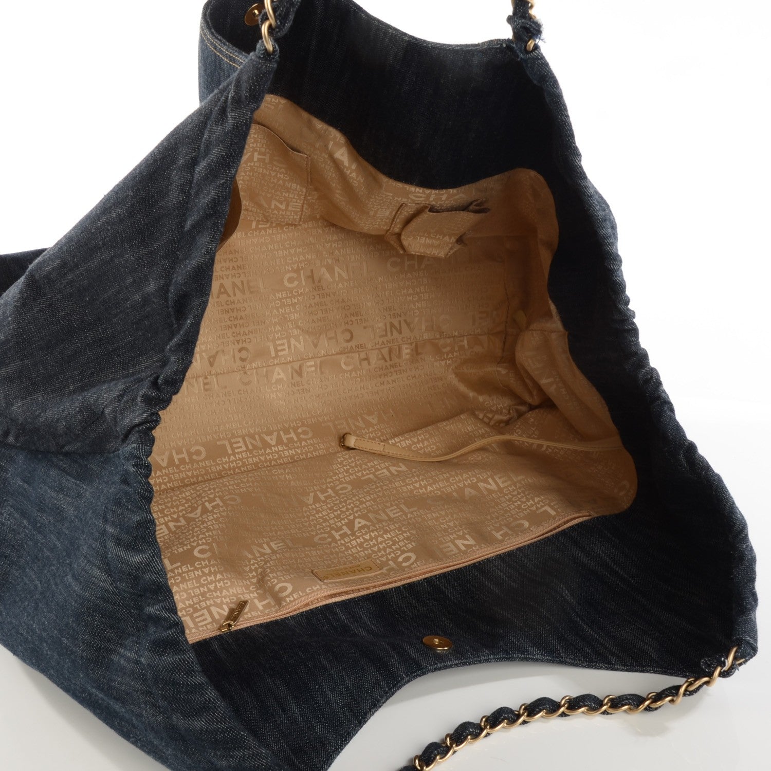 Chanel Denim XL Coco Cabas Tote Blue 5 of 8