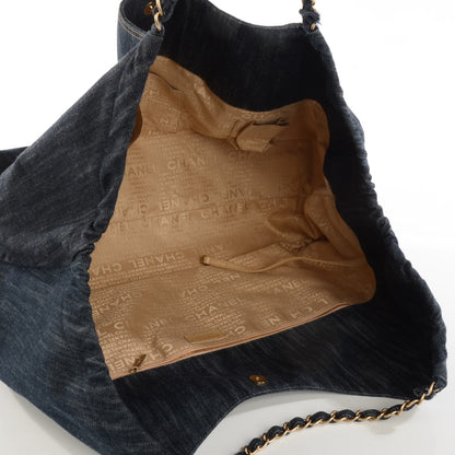 Chanel Denim XL Coco Cabas Tote Blue 5 of 8