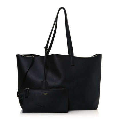 Saint Laurent Calfskin Large Shopping Tote Black 1 of 16