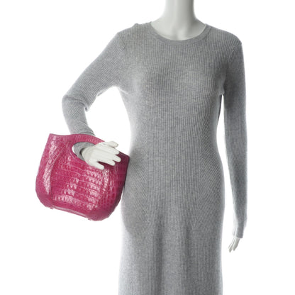 Nancy Gonzalez Crocodile Small Handbag Pink 2 of 6