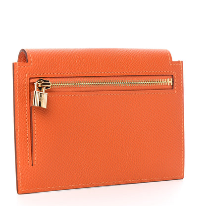 Hermes Epsom Kelly Pocket Compact Wallet Feu 3 of 8