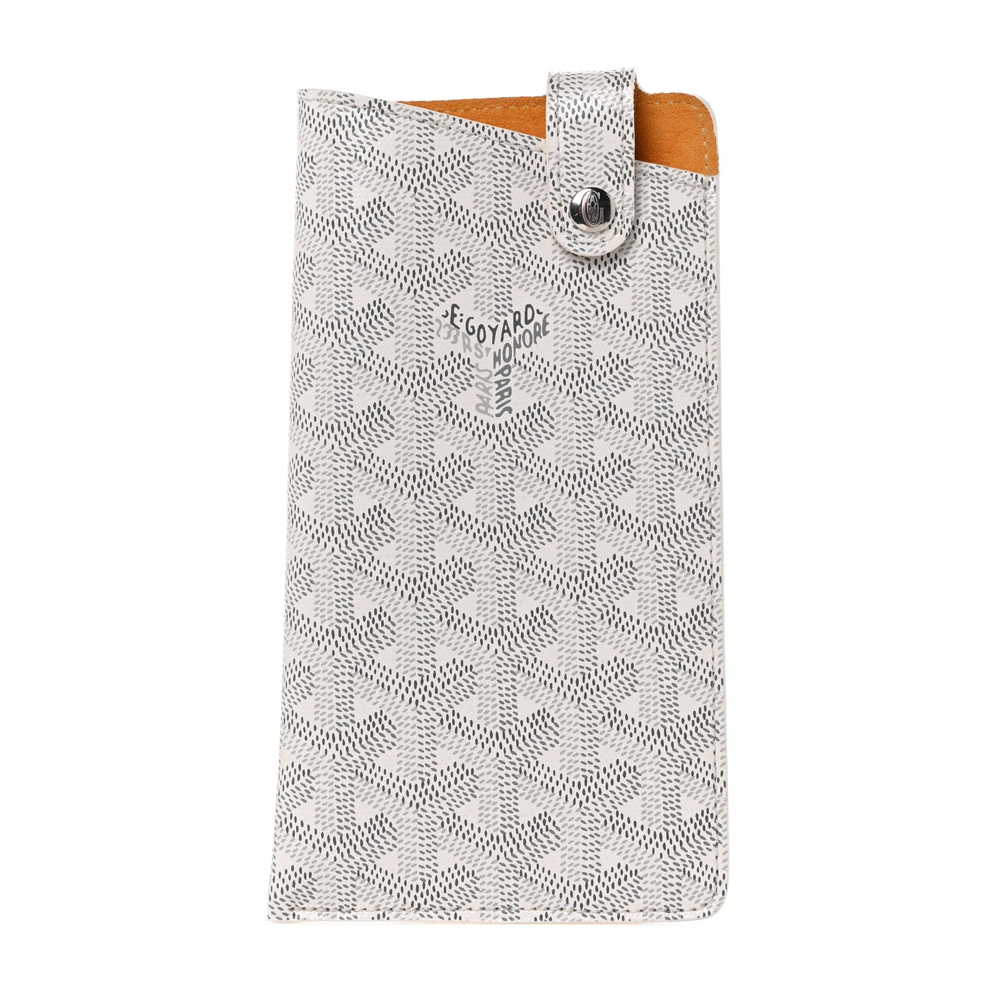 Goyardine Montmartre Glasses Case White