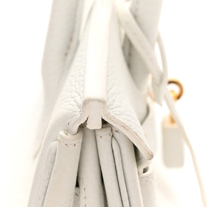 Hermes Taurillon Clemence Birkin 30 White 13 of 14