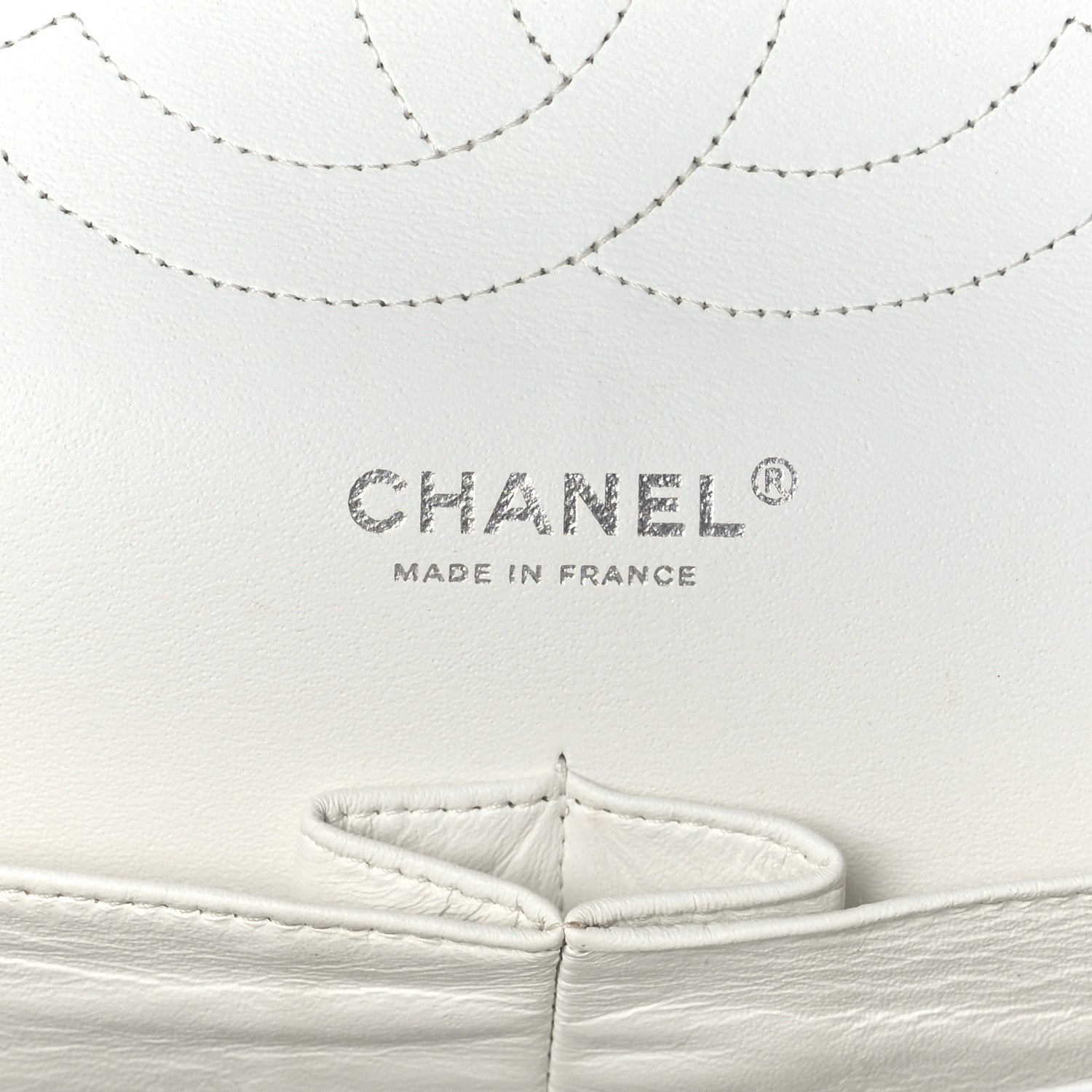 Chanel Caviar Quilted Jumbo Double Flap White 6 of 11