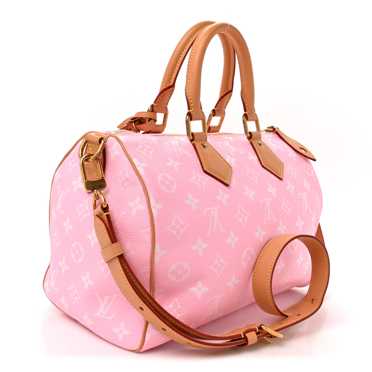 Calfskin Monogram Speedy P9 Bandouliere 30 Candy