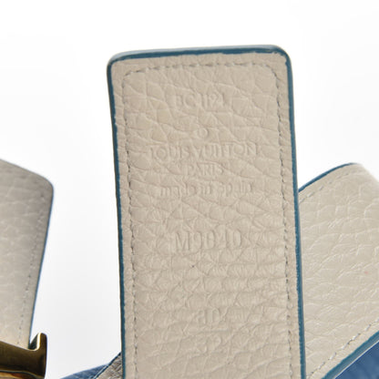 Louis Vuitton Taurillon Calfskin 30mm LV Initiales Reversible Belt 80 32 Blue 6 of 7
