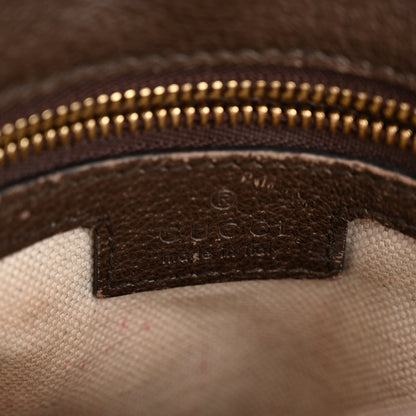 Gucci GG Supreme Monogram Textured Dollar Calfskin Web Medium Blondie Shoulder Flap Bag Beige Ebony New Acero 6 of 13