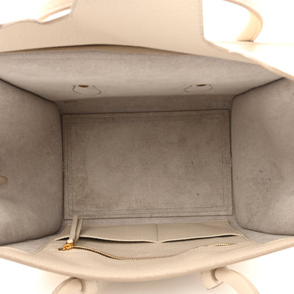 Celine Crisped Calfskin Mini Tie Knot Tote Chalk 5 of 13