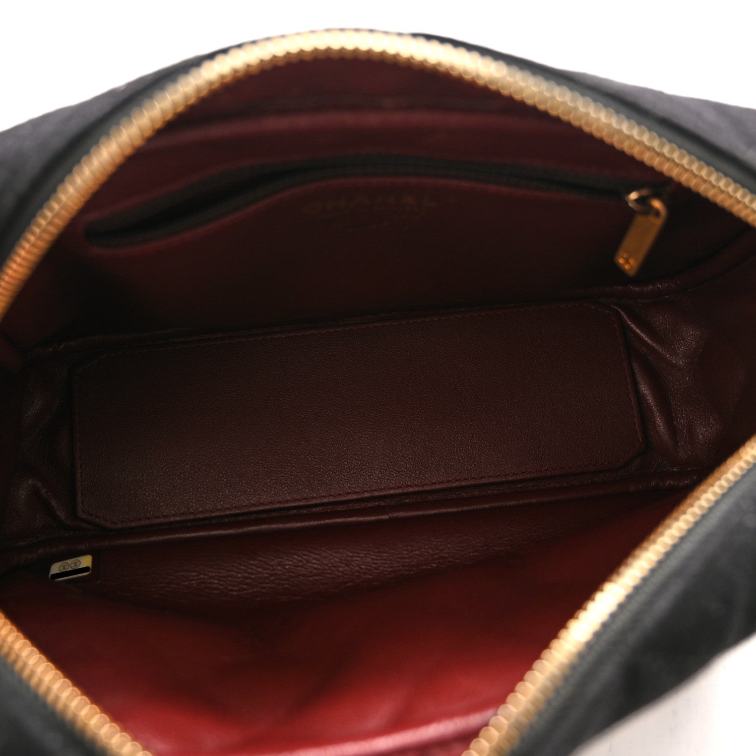 Chanel Felt Quilted Paris-Hamburg Charms Camera Case Dark Navy 5 of 10