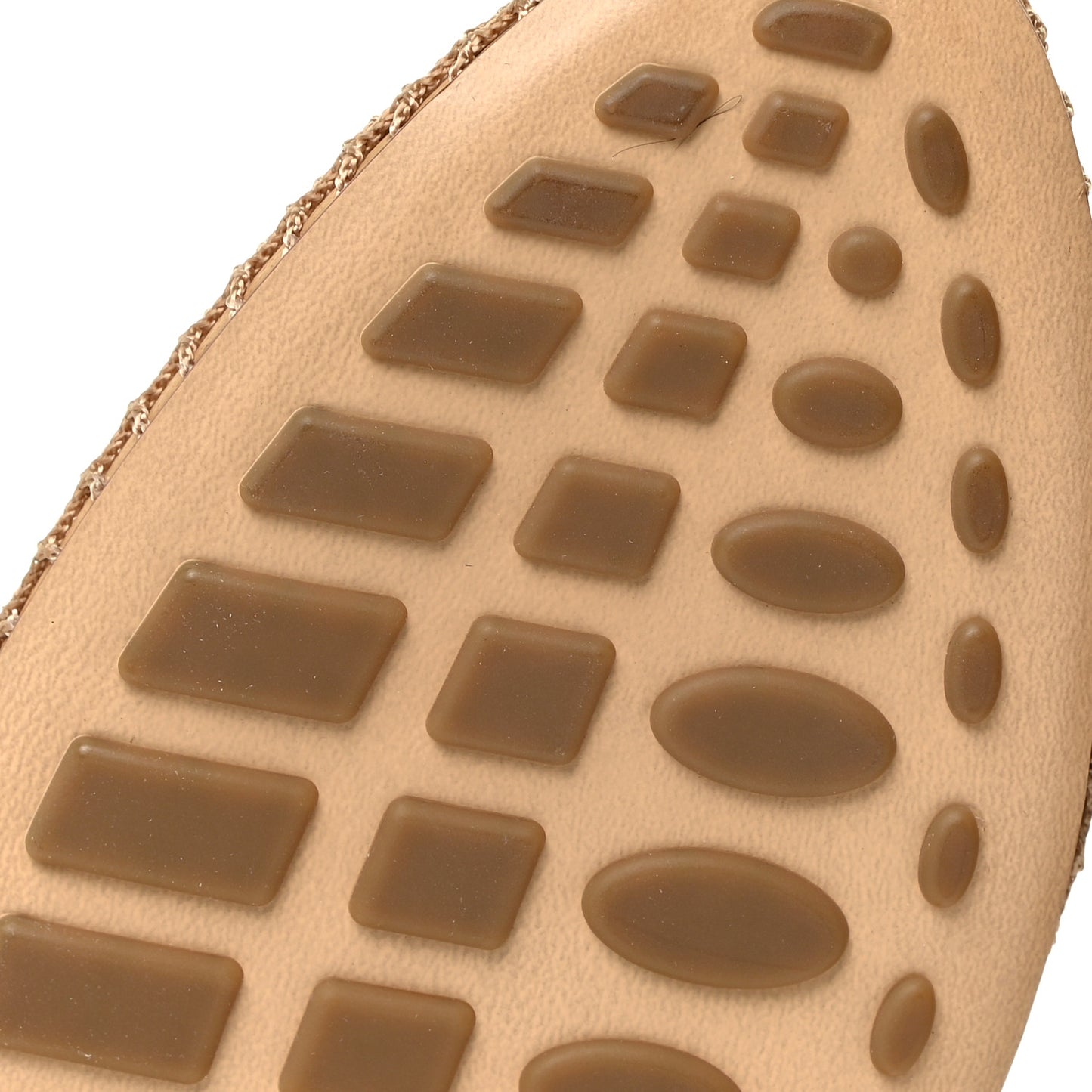 Mesh Nappa Chunky Chain Sandals 38.5 Beige Pony