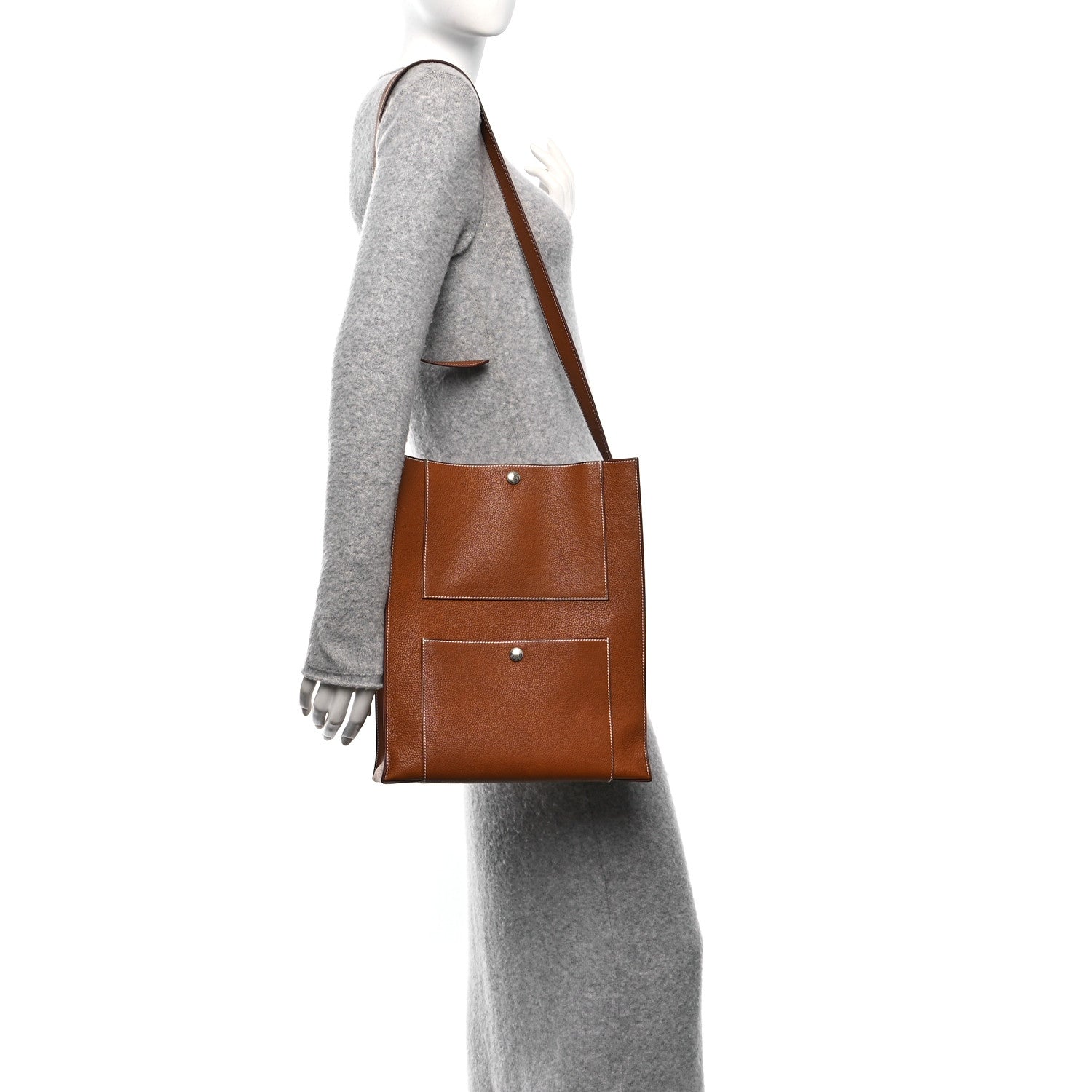 Hermes Barenia Faubourg Cab'H Tote Fauve 2 of 11