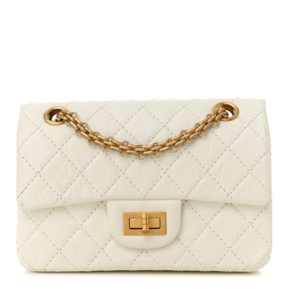 Chanel Aged Calfskin Quilted 2.55 Reissue Mini Flap White 1 of 10