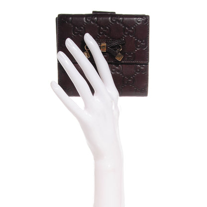 Gucci Guccissima Princy Compact Wallet Chocolate 2 of 7