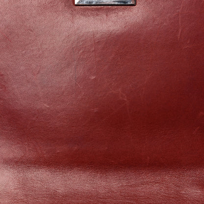 Chanel Toile Patent Chocolate Bar Accordion Mademoiselle Flap 12 of 13