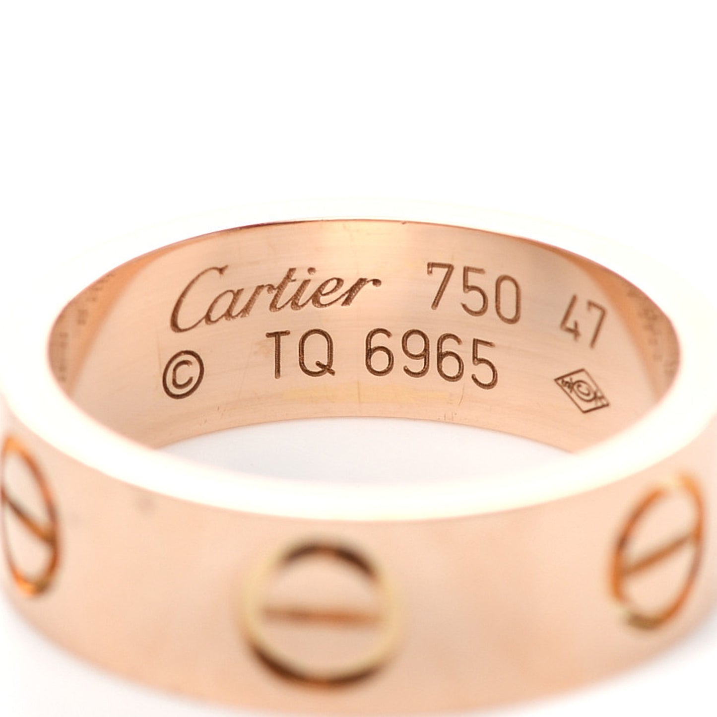 18K Pink Gold 5.5mm LOVE Ring 47 4