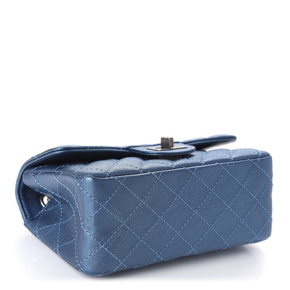 Chanel Metallic Sheepskin Quilted 2.55 Reissue Mini Flap Blue 4 of 10