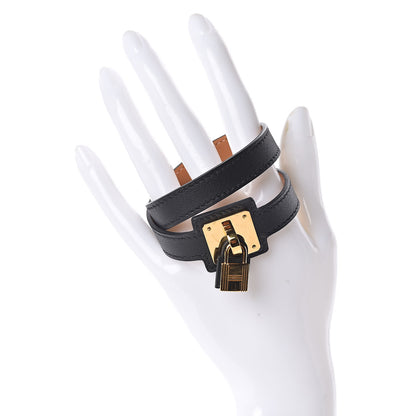 Hermes Swift O'Kelly Double Tour Bracelet T3 Black 2 of 5