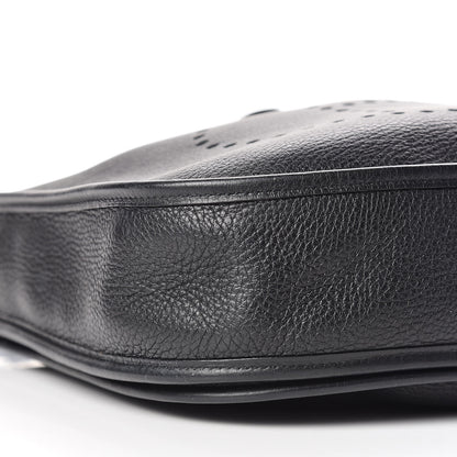Hermes Taurillon Clemence Evelyne II PM Black 5 of 9