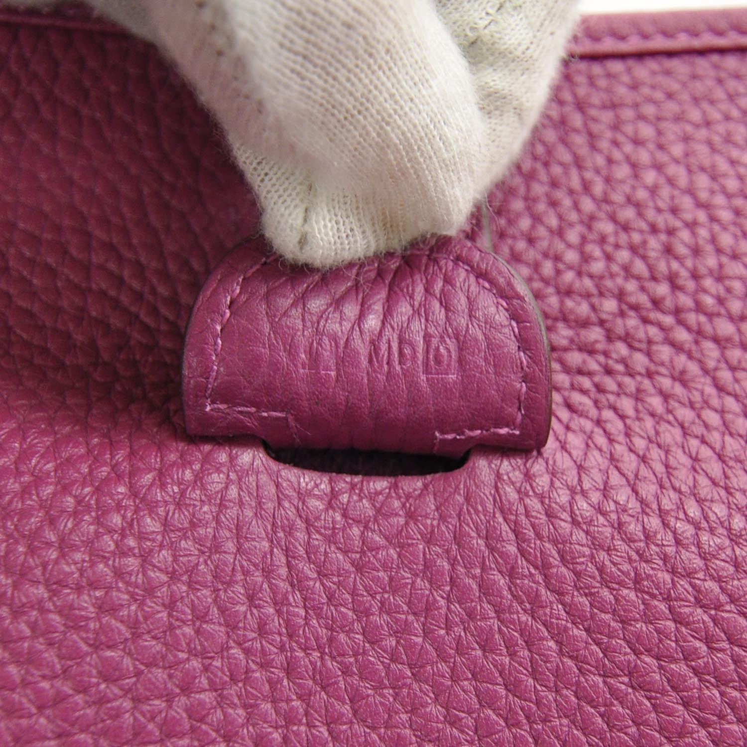 Hermes Taurillon Clemence Evelyne III GM Tosca Pink 8 of 9