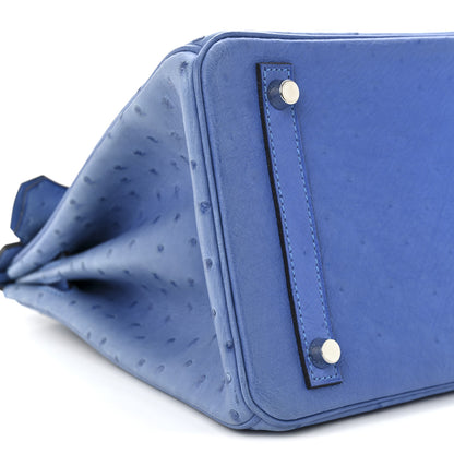 Hermes Ostrich Birkin 30 Mykonos 9 of 12